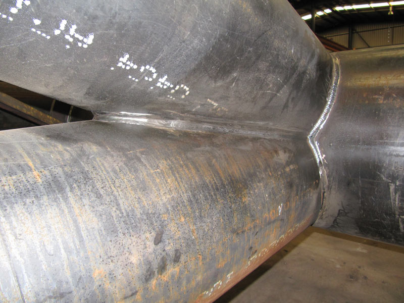 600 NB pipe cut by HGG pipe profiling machine